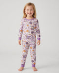 Spooky Halloween Treats Bamboo Two Piece Long Sleeve Pajama Set