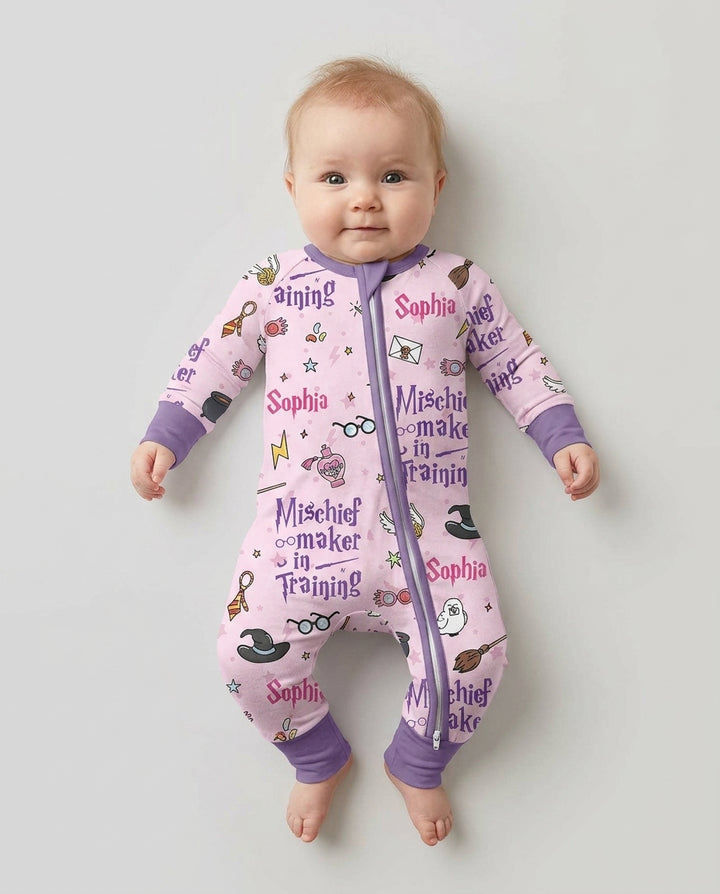 Custom Name Mischief Maker In Training Bamboo Convertible Zippy