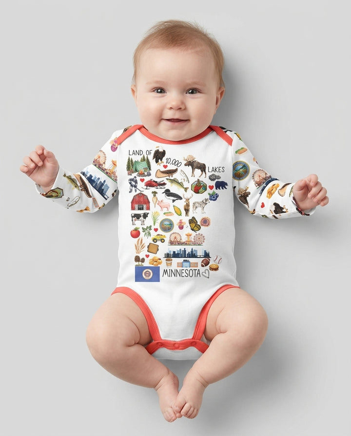 Minnesota Lover Family Matching Bamboo Bodysuit