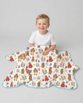 Best Daddy Bear Ever Family Matching Bamboo Blanket