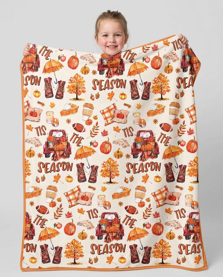 Fall Tis the Season Bamboo Blanket