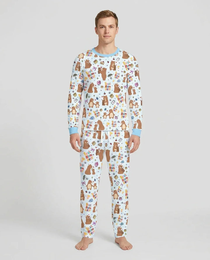 Best Mama Bear Ever Family Matching Bamboo Men's Pajama Set