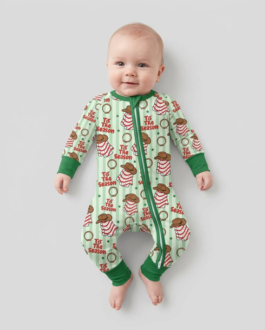 Western Christmas Tis the Season Bamboo Convertible Zippy