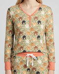 Puppy Garden Family Matching Bamboo Women Pajama Set