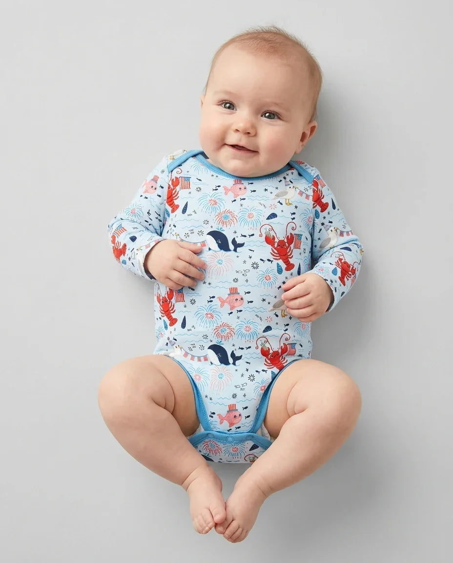 Celebrate 4th of July Family Matching Bamboo Bodysuit