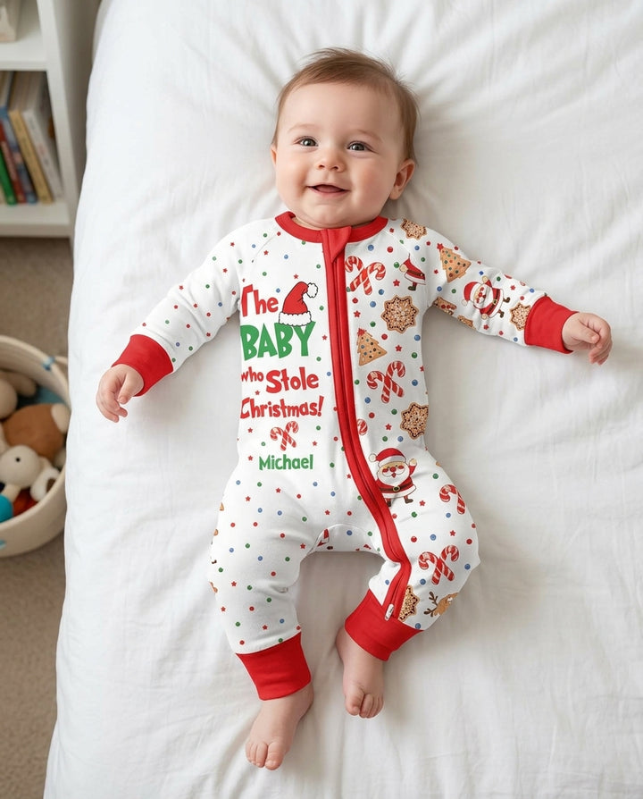 Custom Name The Baby Who Stole Christmas Bamboo Convertible Zippy