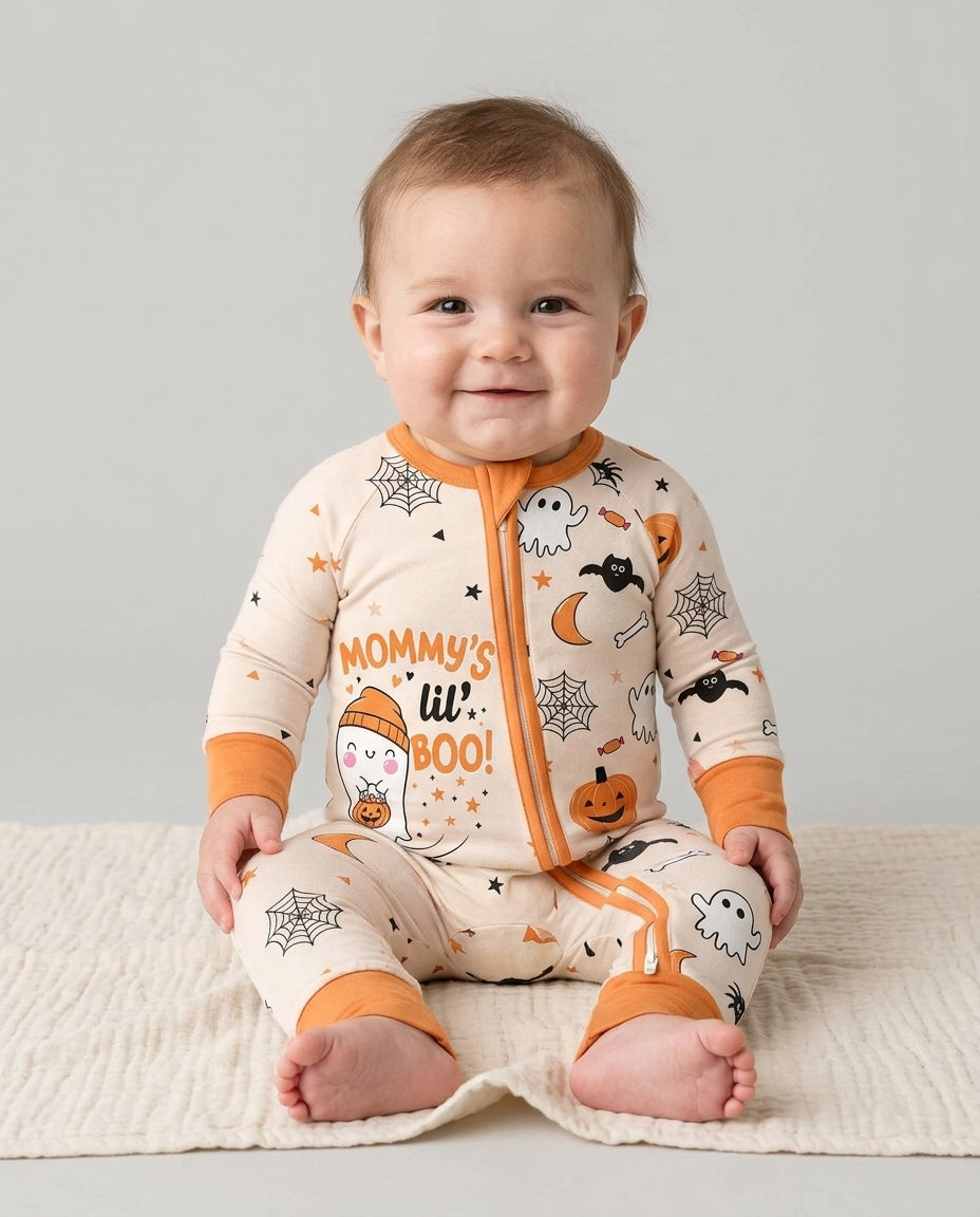 Custom Name Mommy's Lil' Boo Bamboo Convertible Zippy