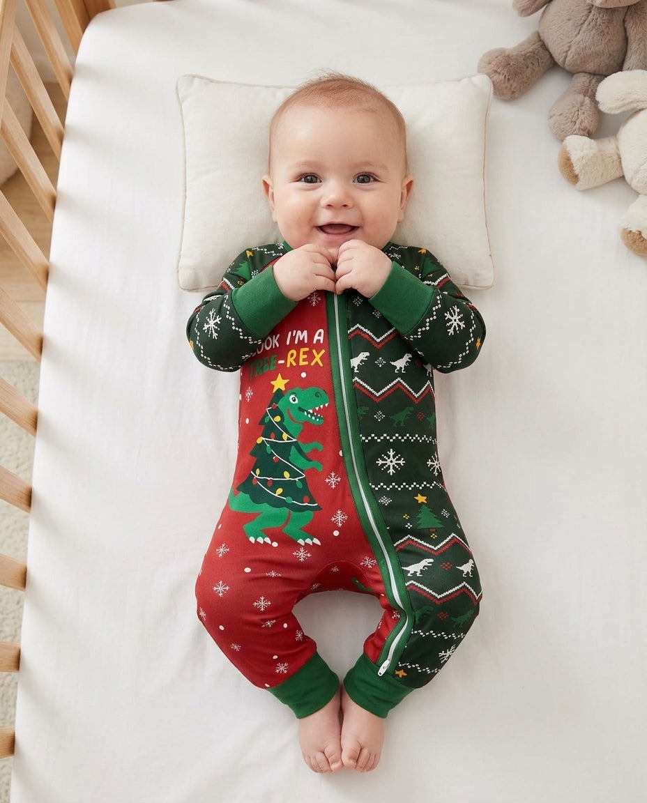 Look I'm Tree-Rex Ugly Christmas Bamboo Convertible Zippy