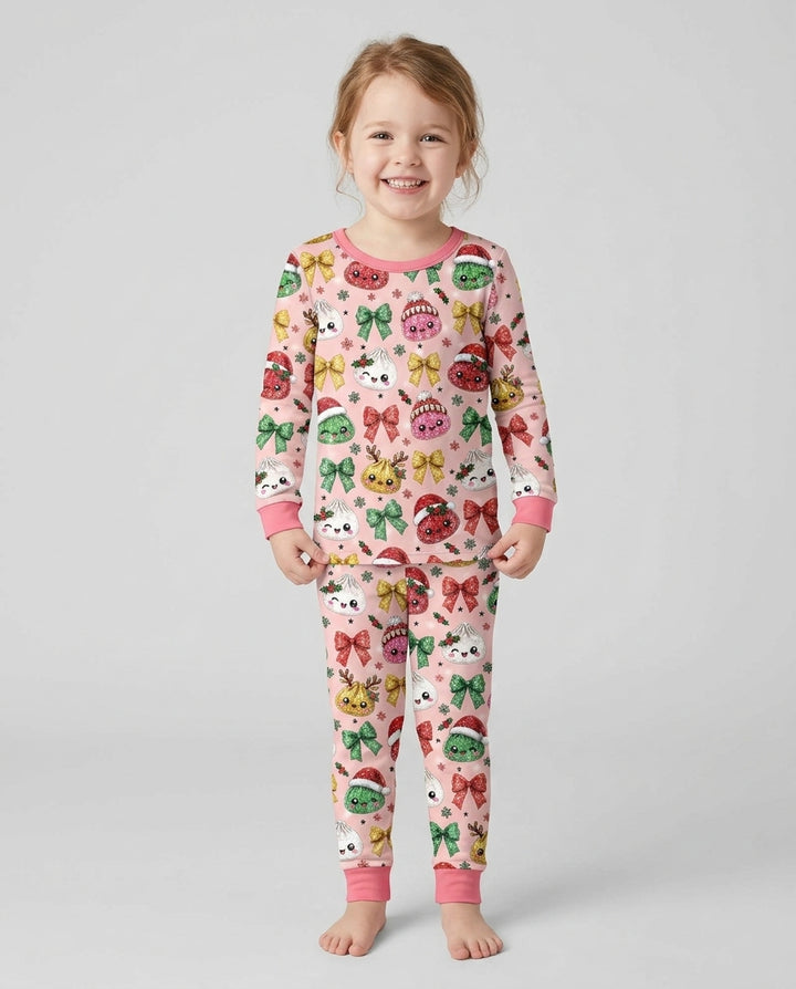 You're A Christmas Dumpling Bamboo Two Piece Long Sleeve Pajama Set