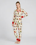 Cute Soccer Mascots USA CAN MEX Bamboo Women Pajama Set