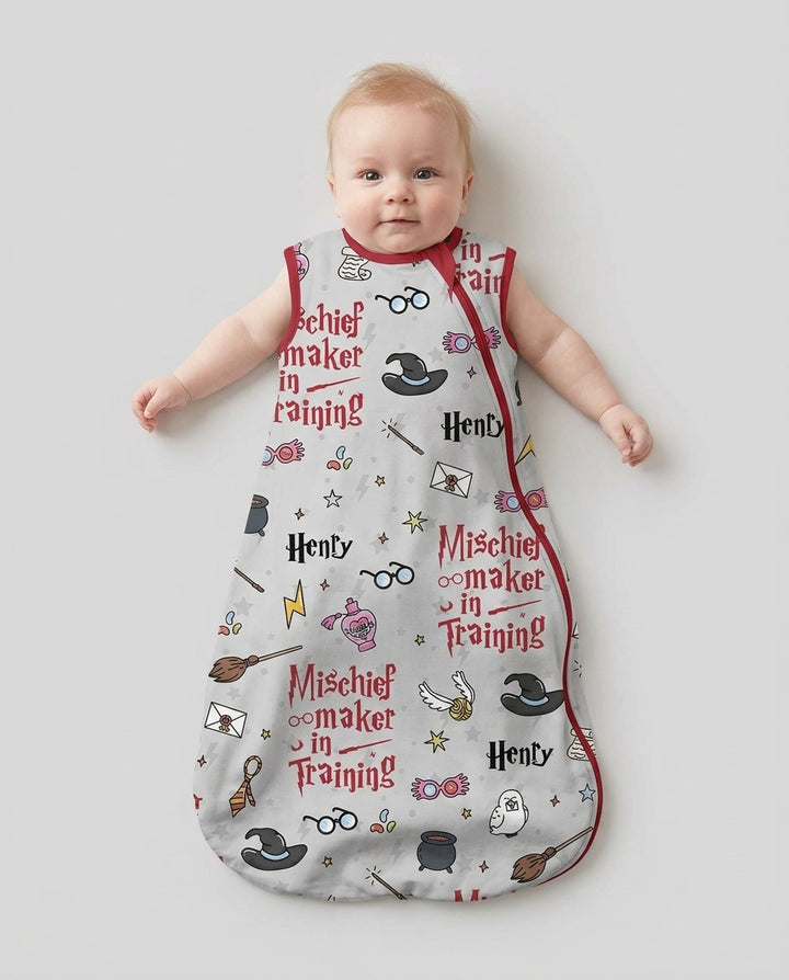 Custom Name Mischief Maker In Training Bamboo Sleep Bag