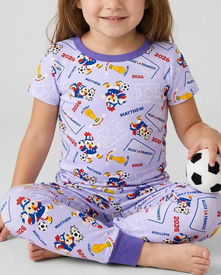 My First World Cup Bamboo Two Piece Short Sleeve Pajama Set