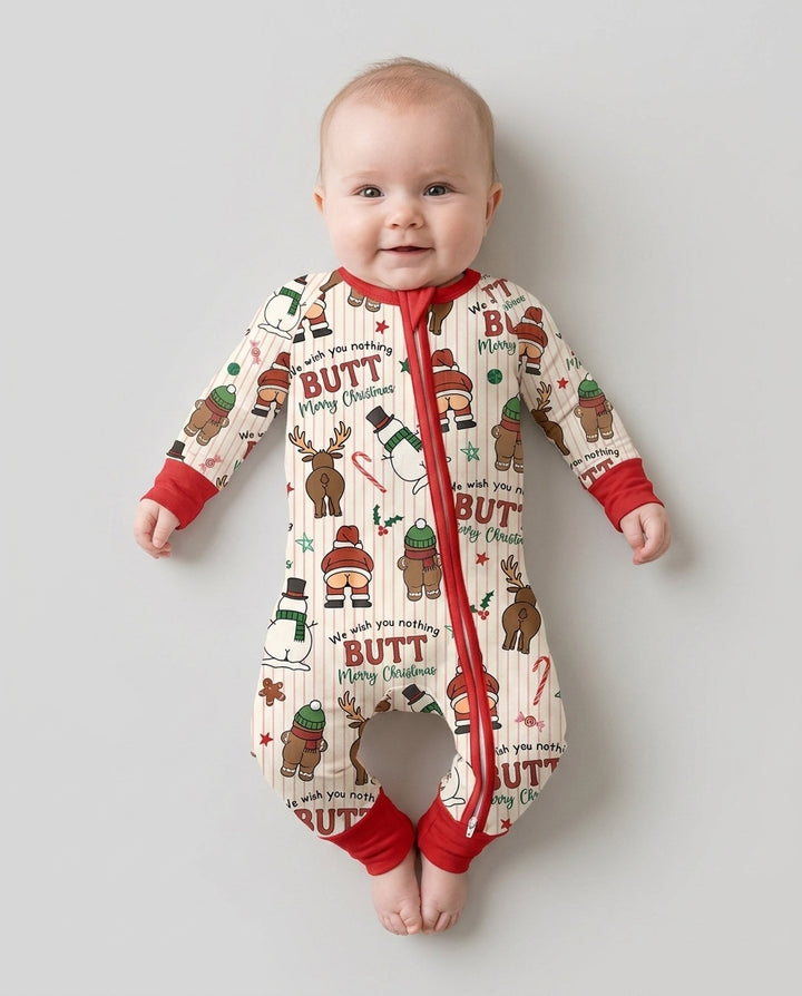 We Wish You Nothing Butt Merry  Bamboo Convertible Zippy