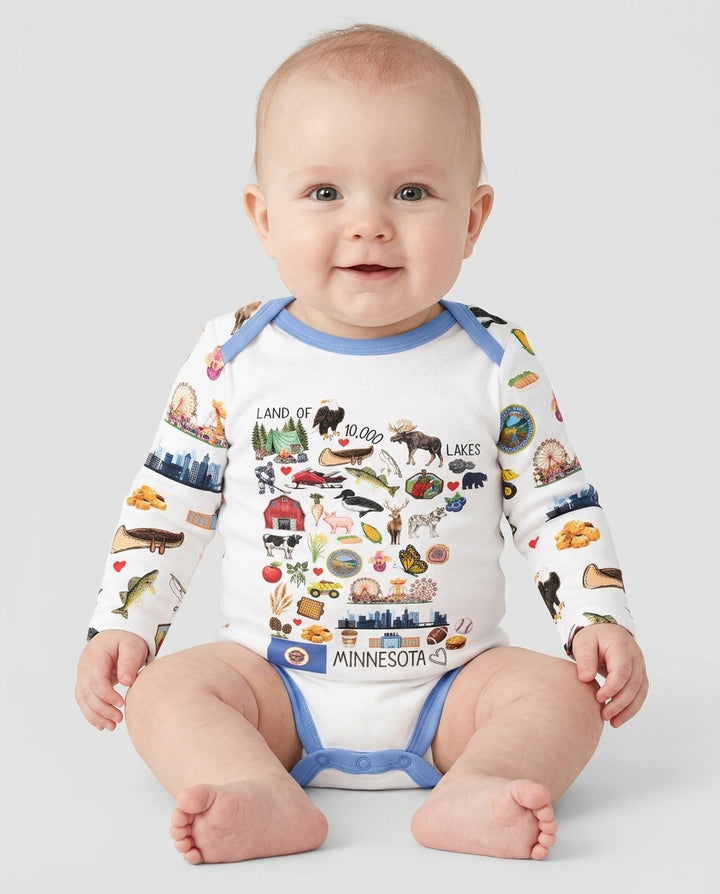 Minnesota Lover Family Matching Bamboo Bodysuit