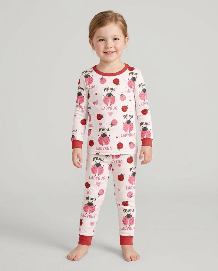 Mimi Ladybug Bamboo Two Piece Long Sleeve Pajama Set