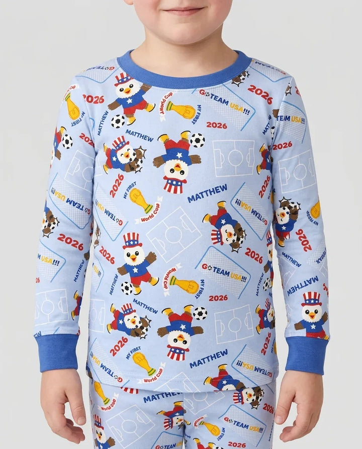 My First World Cup Bamboo Two Piece Long Sleeve Pajama Set