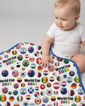 Soccer Cup All Country Balls Bamboo Blanket