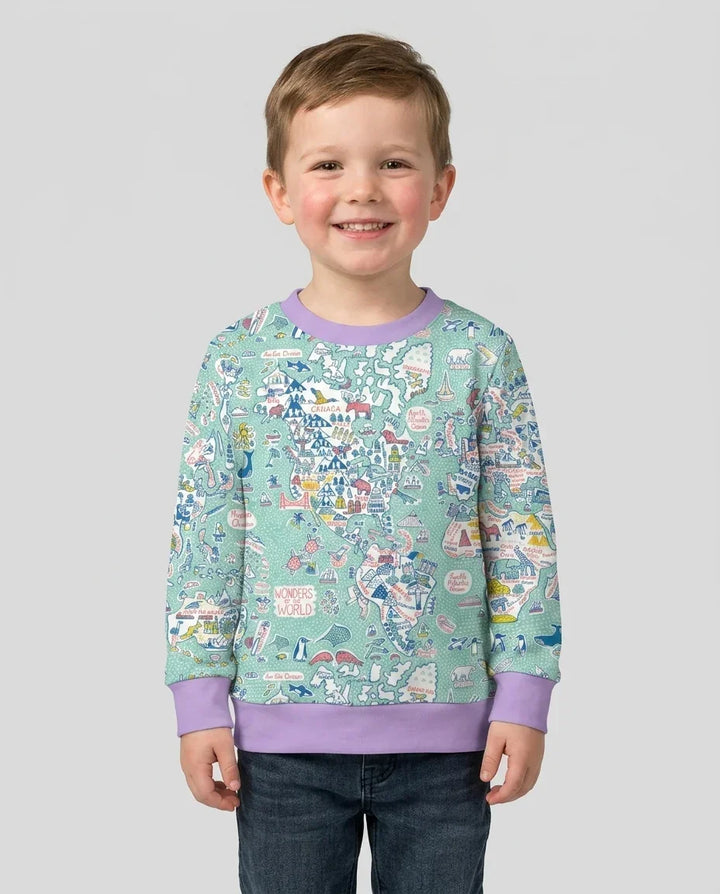 Hello World Wonders Bamboo Crewneck Sweatshirt