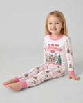 Nutcracker and Snow Globe It's Most Wonderful Time of The Year Bamboo Two Piece Long Sleeve Pajama Set