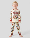 Dinosaur I Try To Be Good But I Take After My Grandma Bamboo Two Piece Long Sleeve Pajama Set