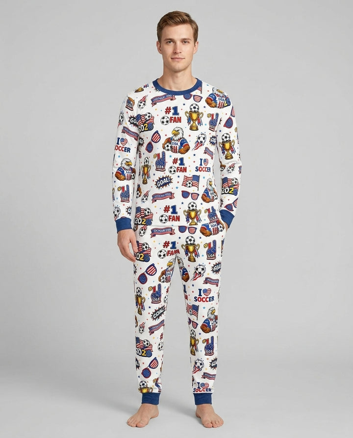 USA Soccer 2026 Party Bamboo Men's Pajama Set