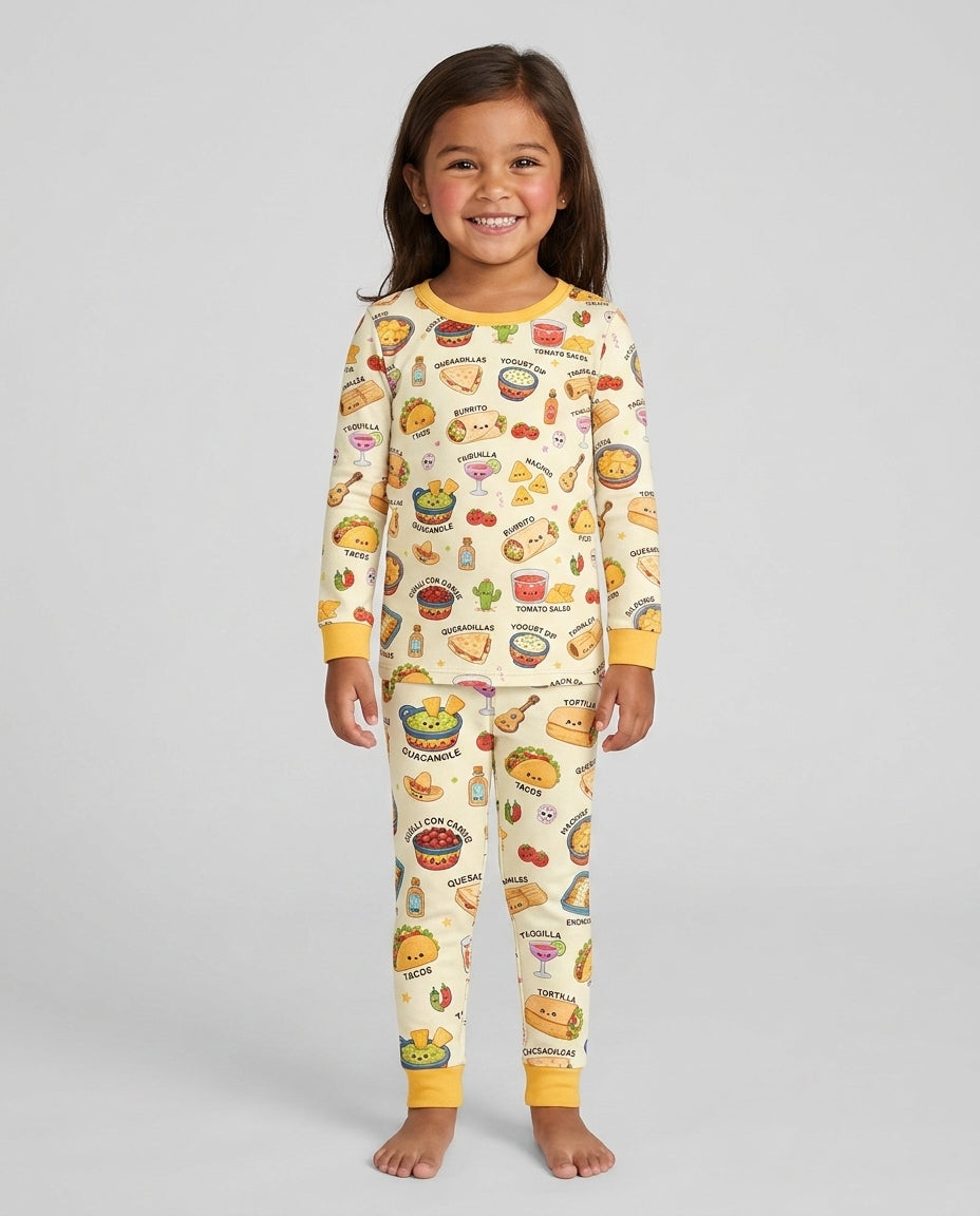 Template Bamboo Two Piece Long Sleeve Pyjamas Set