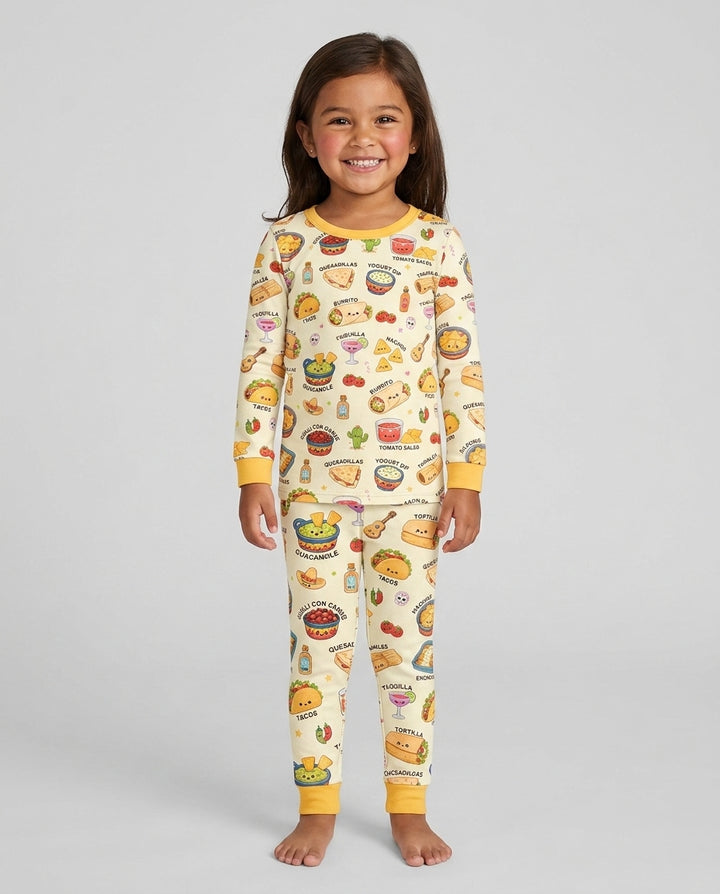 Template Bamboo Two Piece Long Sleeve Pyjamas Set