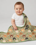 Puppy Garden Family Matching Bamboo Blanket