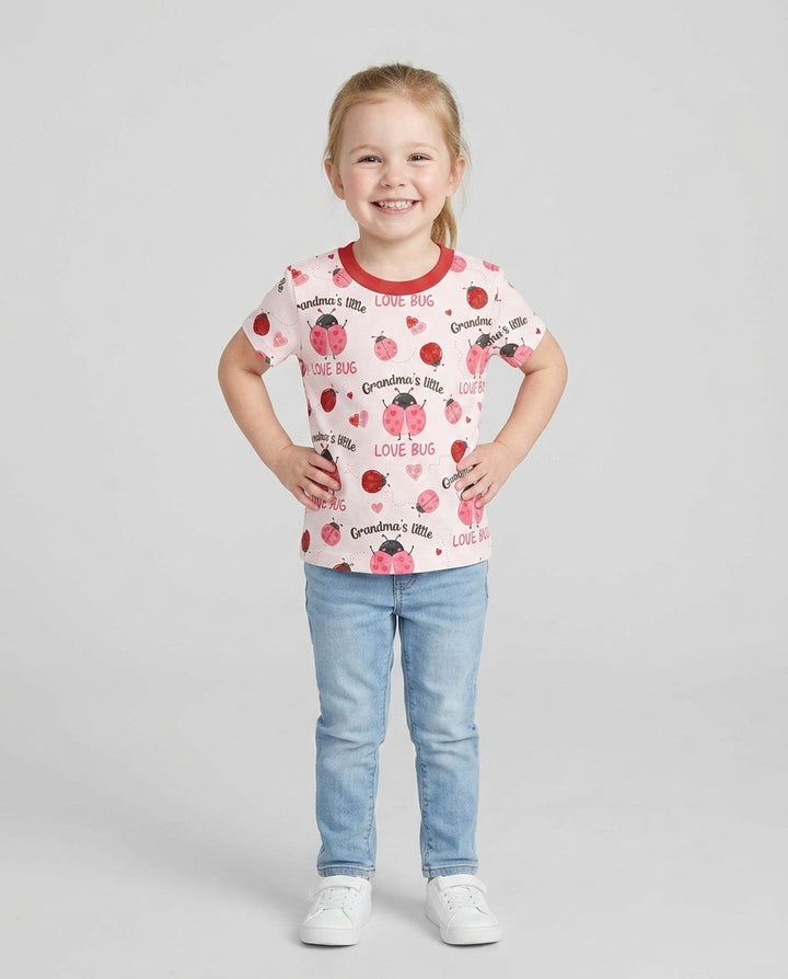 Grandma's Little Love Bug Bamboo Crewneck T-Shirt