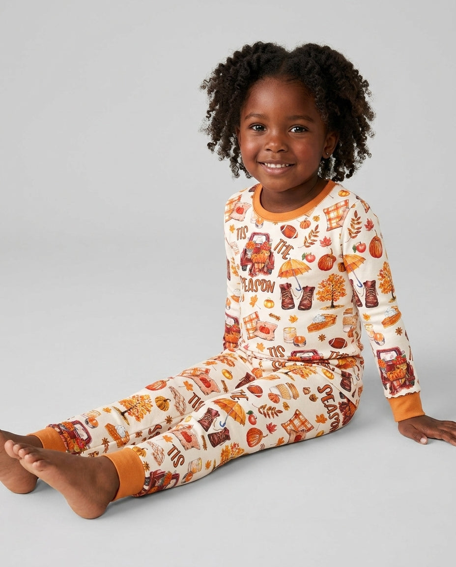 Template Bamboo Two Piece Long Sleeve Pyjamas Set