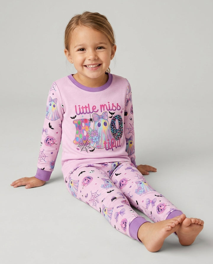 Little Miss Boo-tiful Bamboo Two Piece Long Sleeve Pajama Set