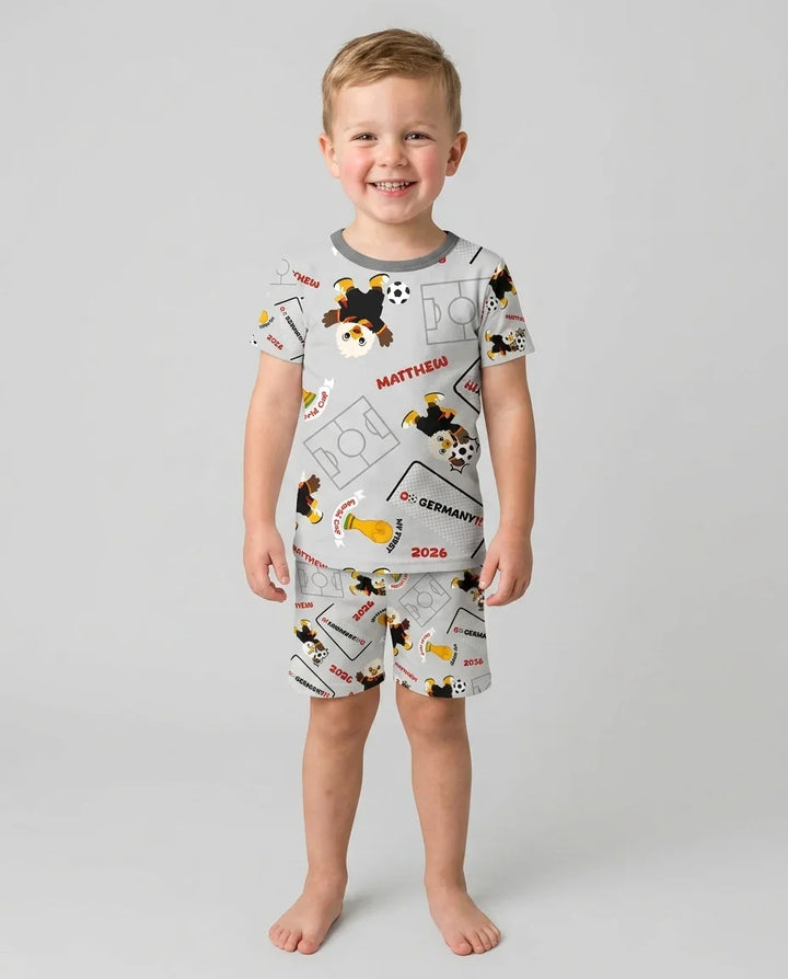 My First World Cup Bamboo Two Piece Short Sleeve Shorts Pajama Set