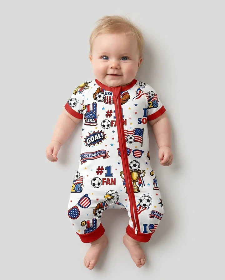 USA Soccer 2026 Party Bamboo Shorty Zippy