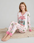 Nutcracker and Snow Globe It's Most Wonderful Time of The Year Bamboo Women Pajama Set