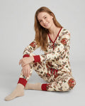 Santa Sleigh with Mallard Ducks Bamboo Women Pajama Set