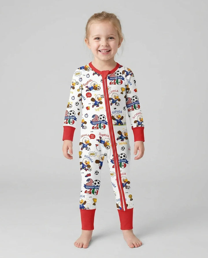 USA We Are Champions Soccer Tour 2026 Bamboo Convertible Zippy