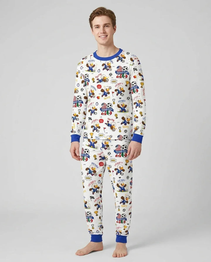 USA We Are Champions Soccer Tour 2026 Bamboo Men's Pajama Set