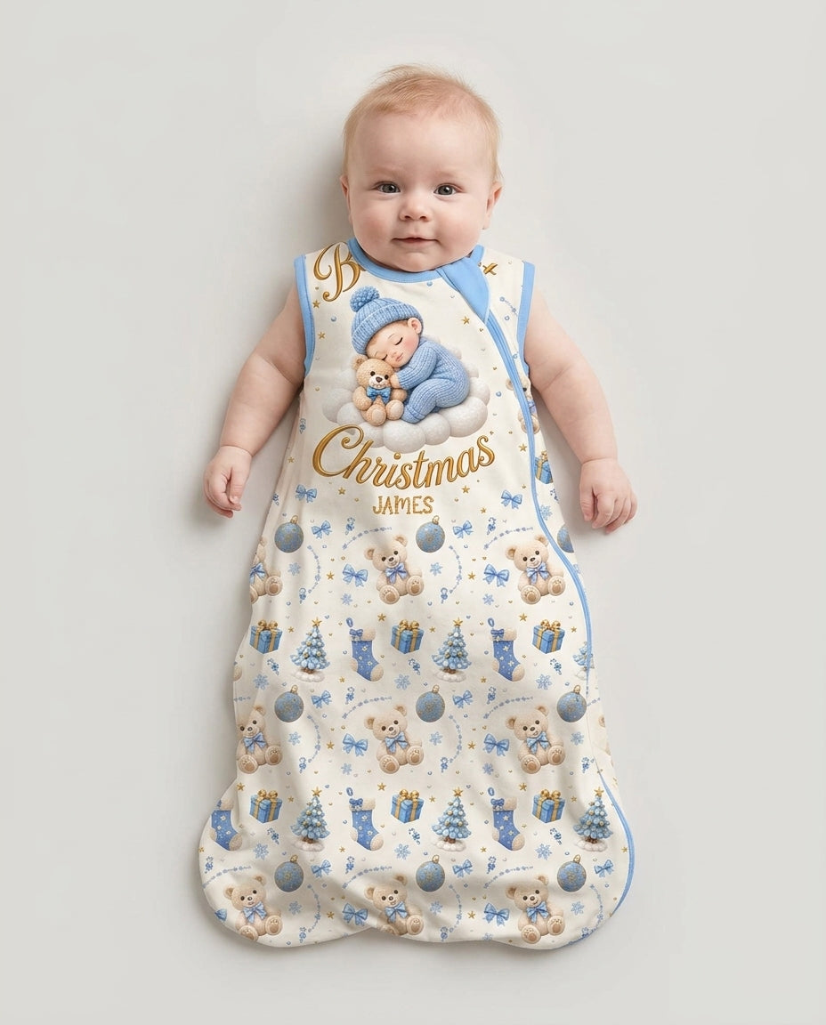 Baby First Christmas Bamboo Sleep Bag