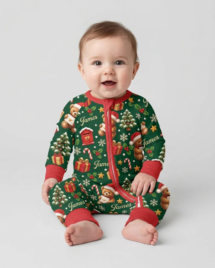 Cute Bear Christmas Bamboo Convertible Zippy