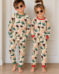Dancing Cryptids Bamboo Two Piece Long Sleeve Pajama Set