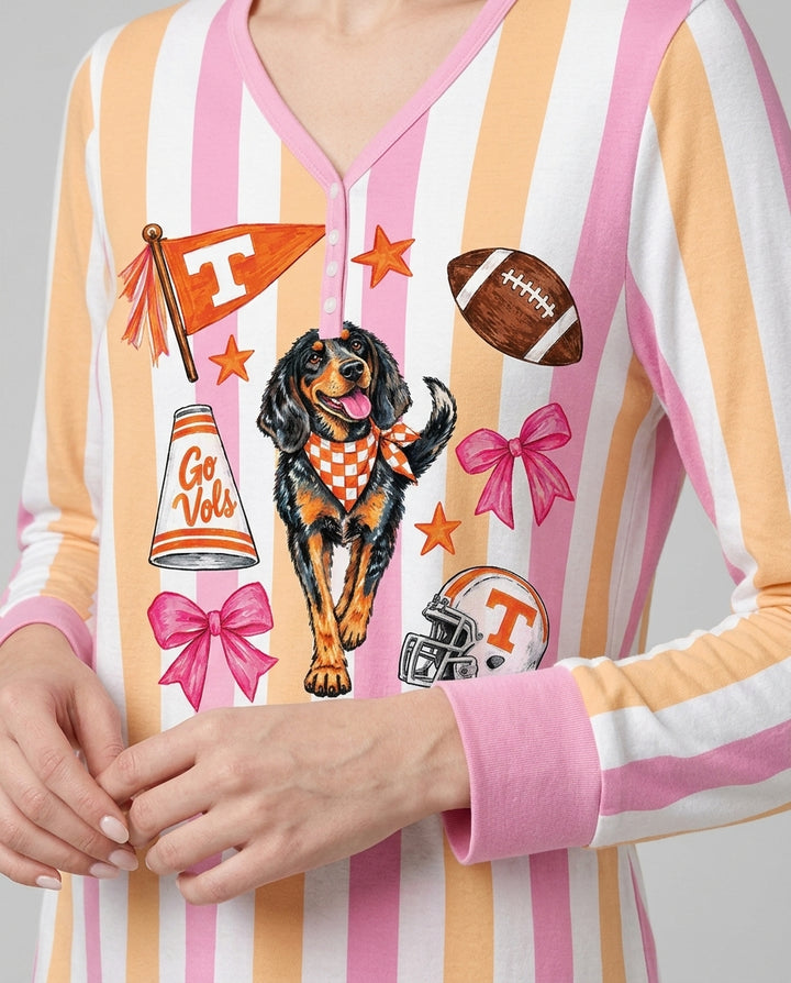 Game Day Puppy And Bows Bamboo Women Pajama Set