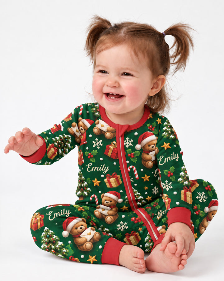 Cute Bear Christmas Bamboo Convertible Zippy