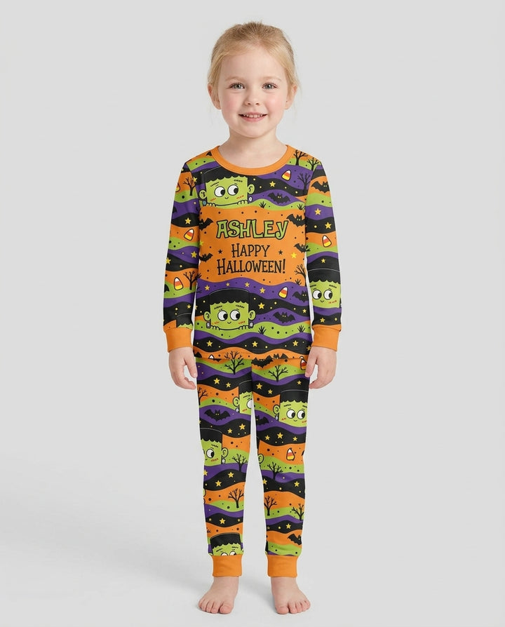 Eek Halloween Bamboo Two Piece Long Sleeve Pajama Set