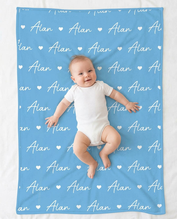 Sweetheart Script Bamboo Blanket