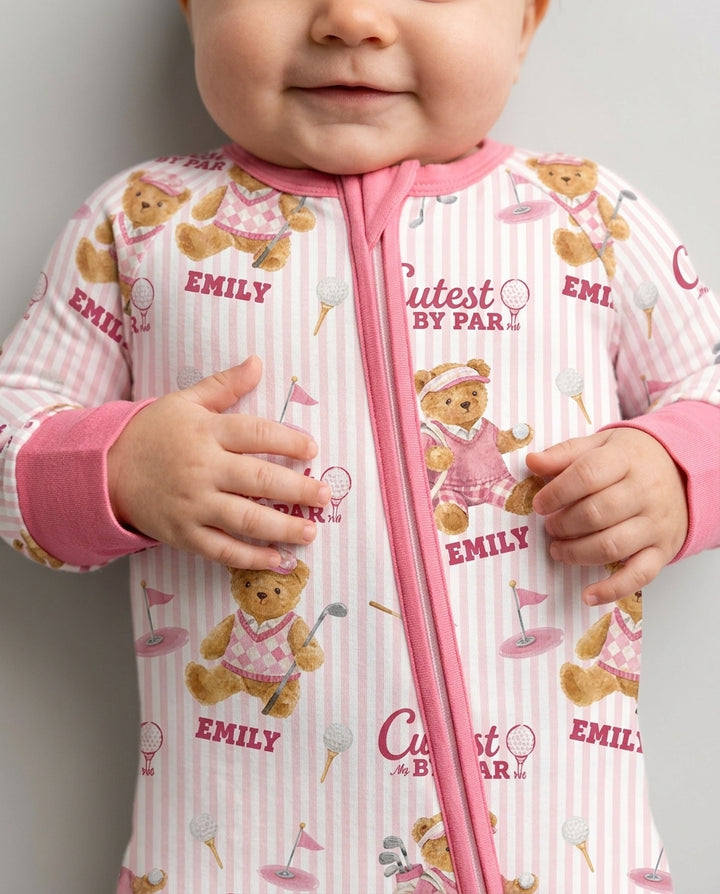 Cutest By Par Custom Name Bamboo Convertible Zippy
