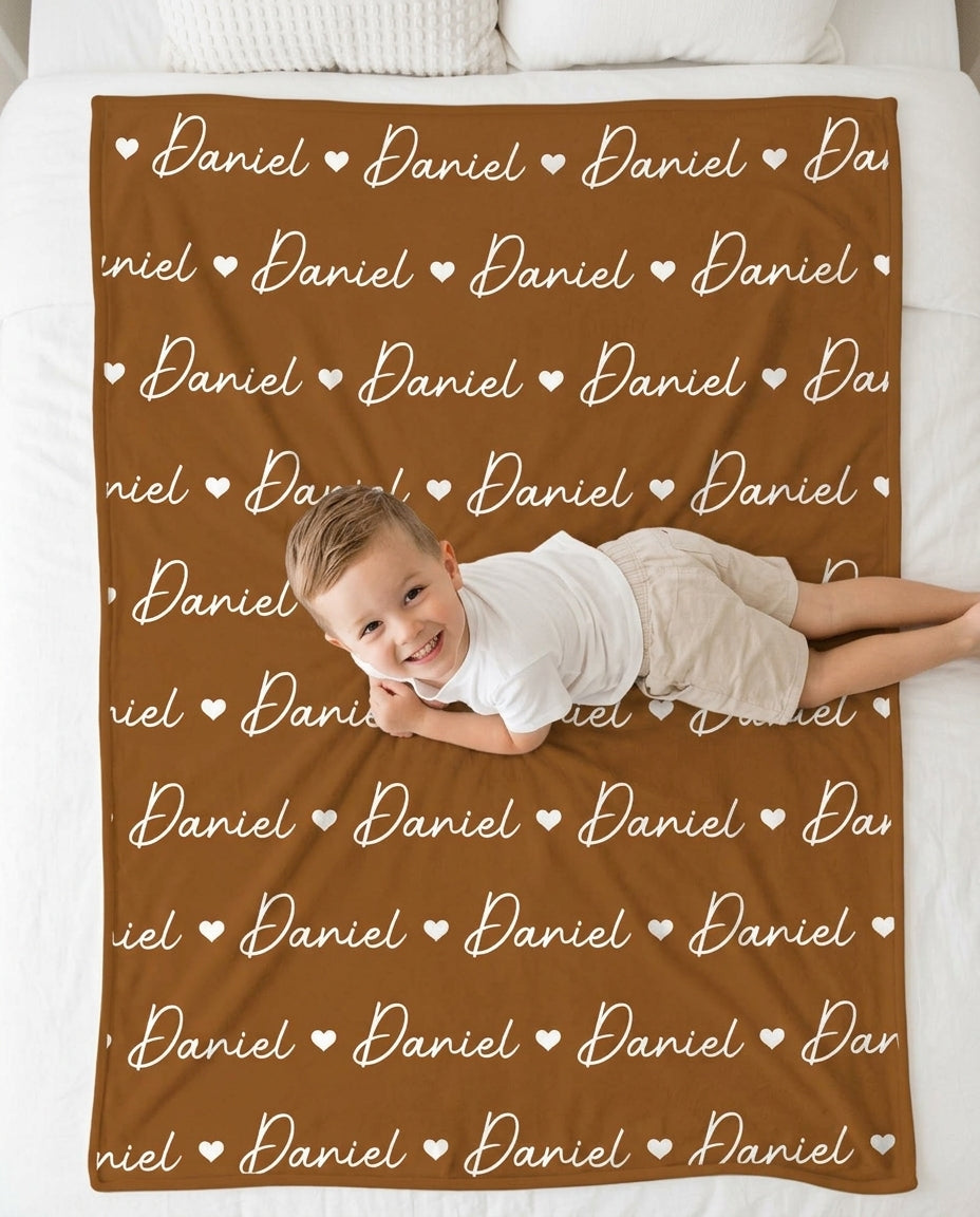 Sweetheart Script Bamboo Blanket