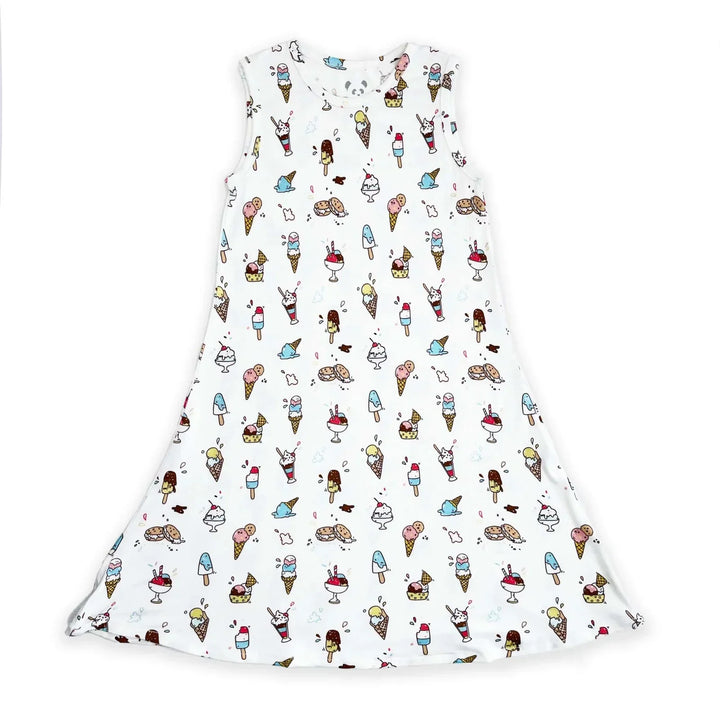 Ice Cream Bamboo Sleeveless Dress