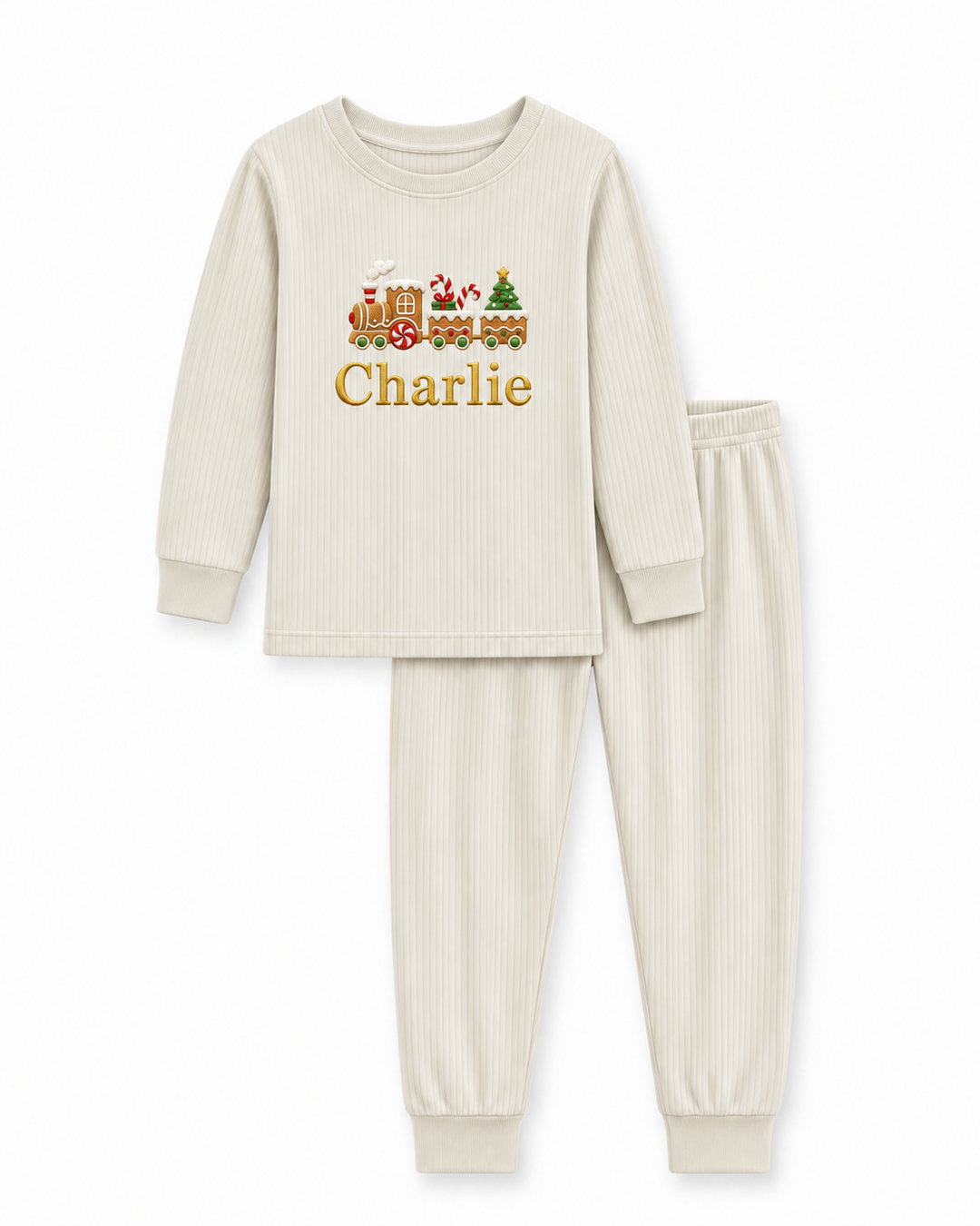 Template Bamboo Two Piece Long Sleeve Pyjamas Set