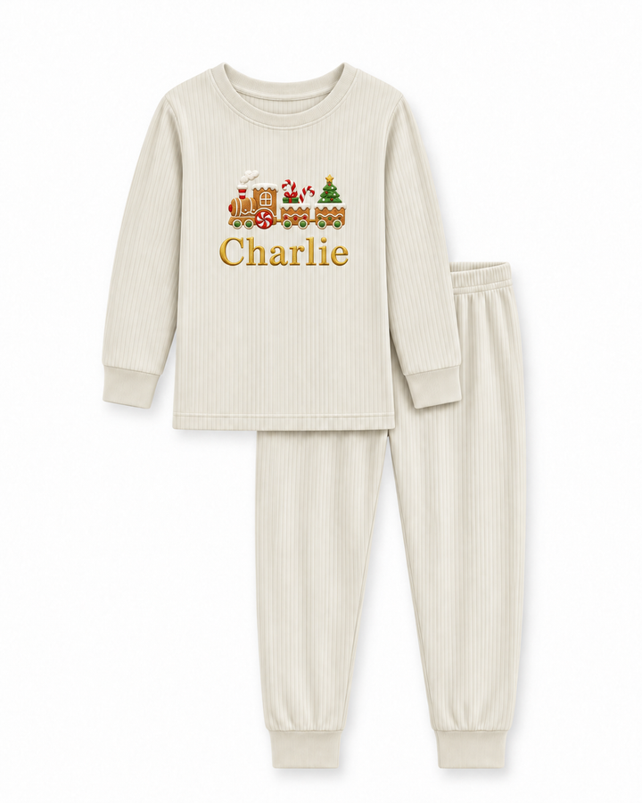 Template Bamboo Two Piece Long Sleeve Pyjamas Set