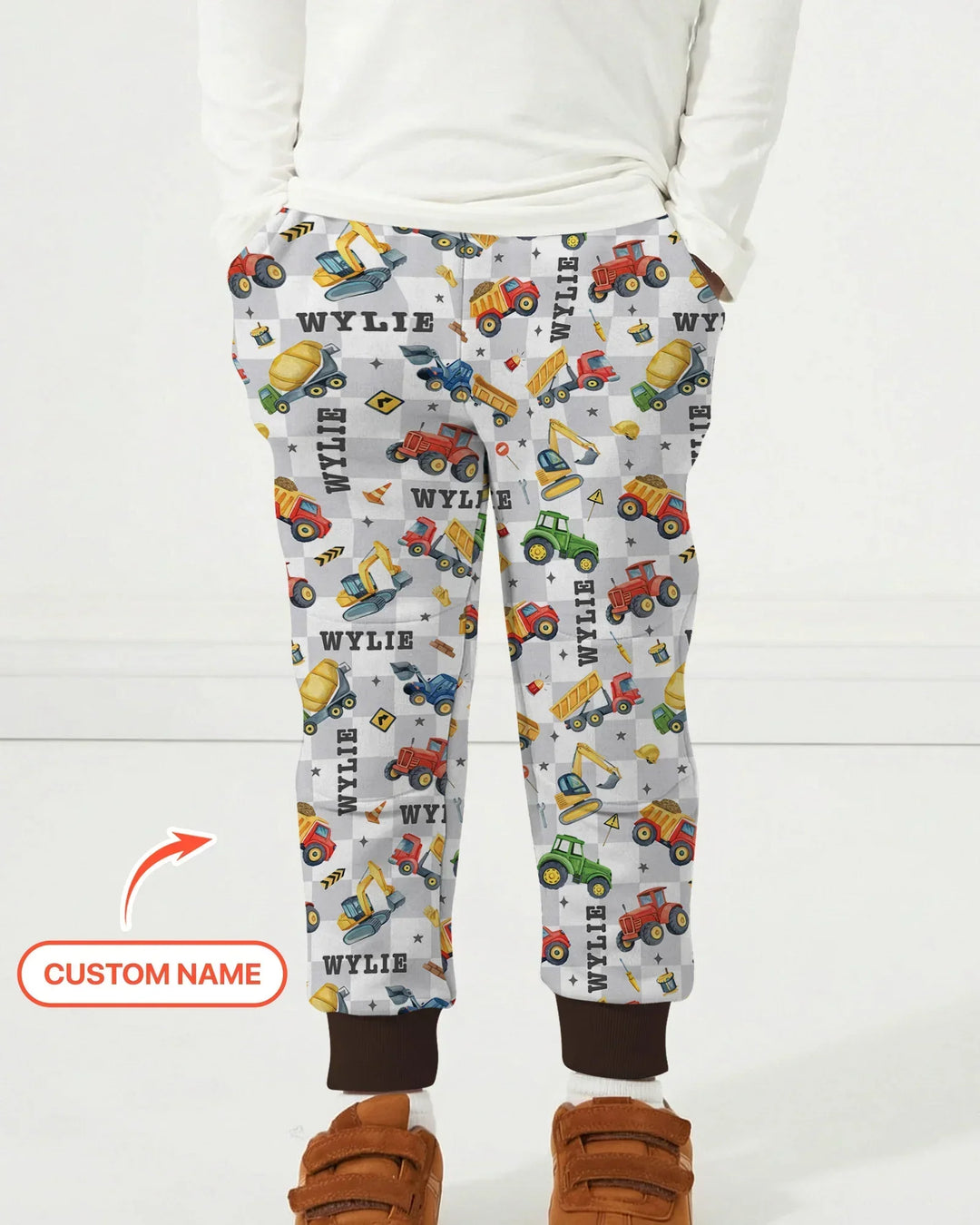 Under Construction Custom Name Bamboo Jogger